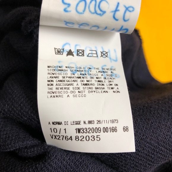 Ferré Milano Italian Designer Black Blue &Red Polo - Picture 6 of 7